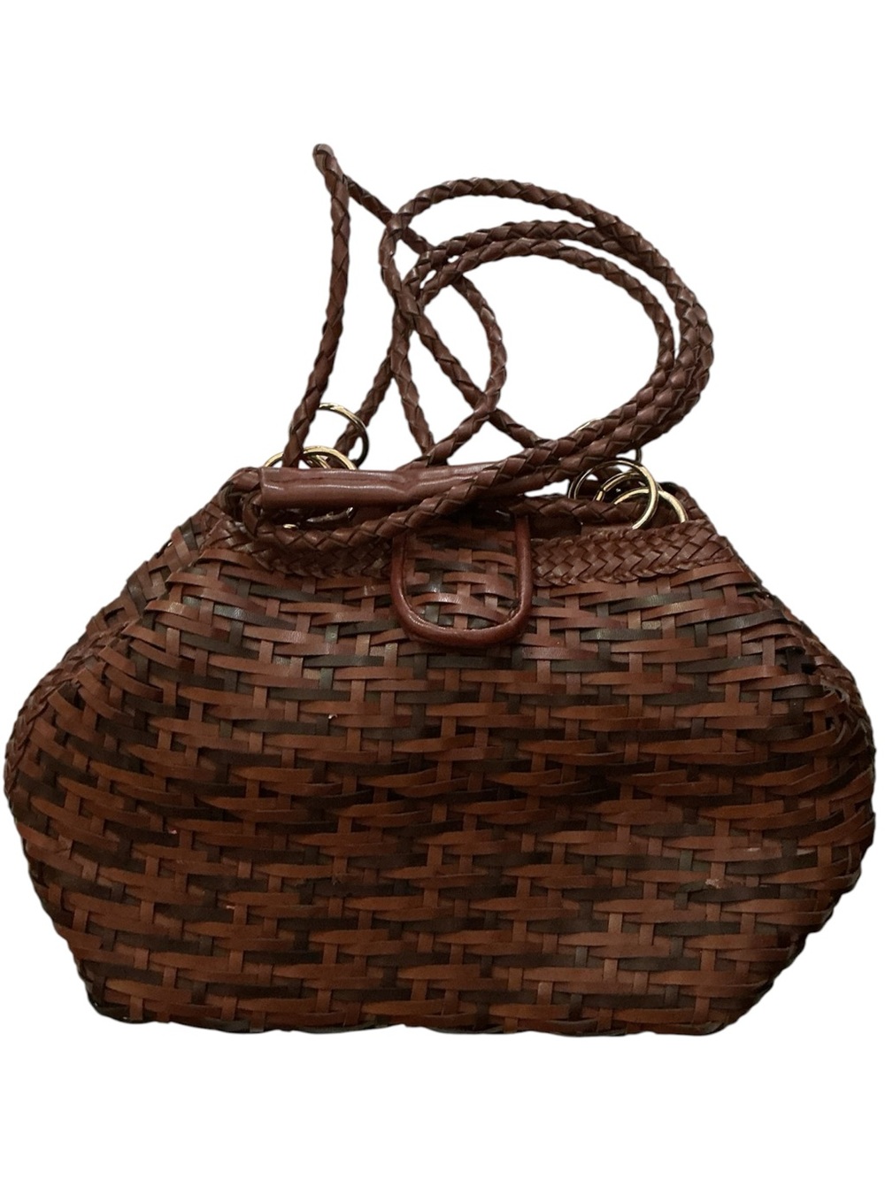 Woven Brown Women’s Tote Shoulder Bag